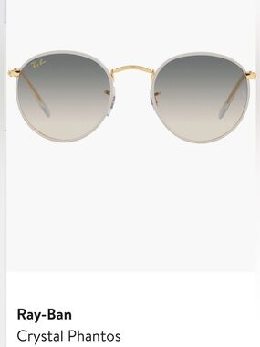 Ray-ban Crystal Phantos 50mm Gradient Round Sunglasses